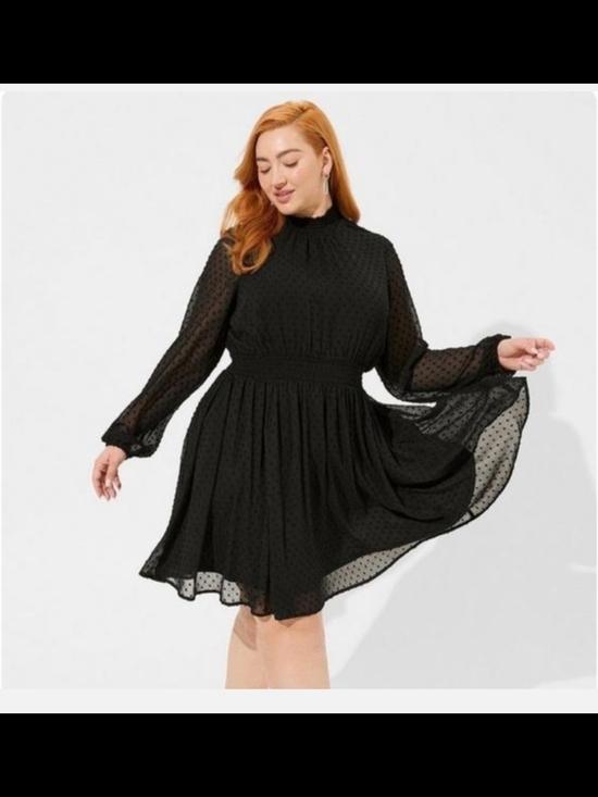 torrid Dresses & Skirts - Torrid GOTH Black Blousen Sleeve Dress